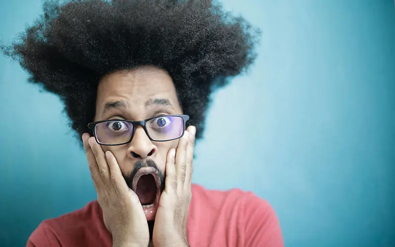 Somebody looking shocked