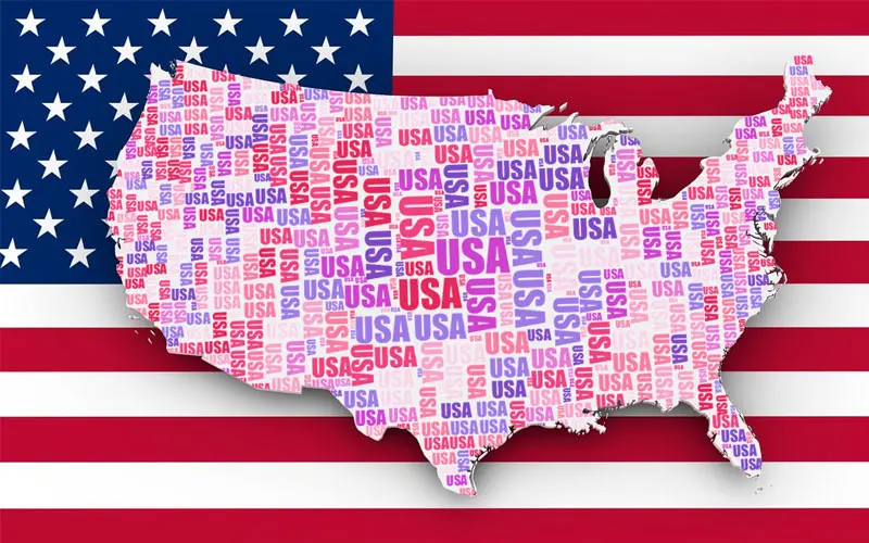 map of USA