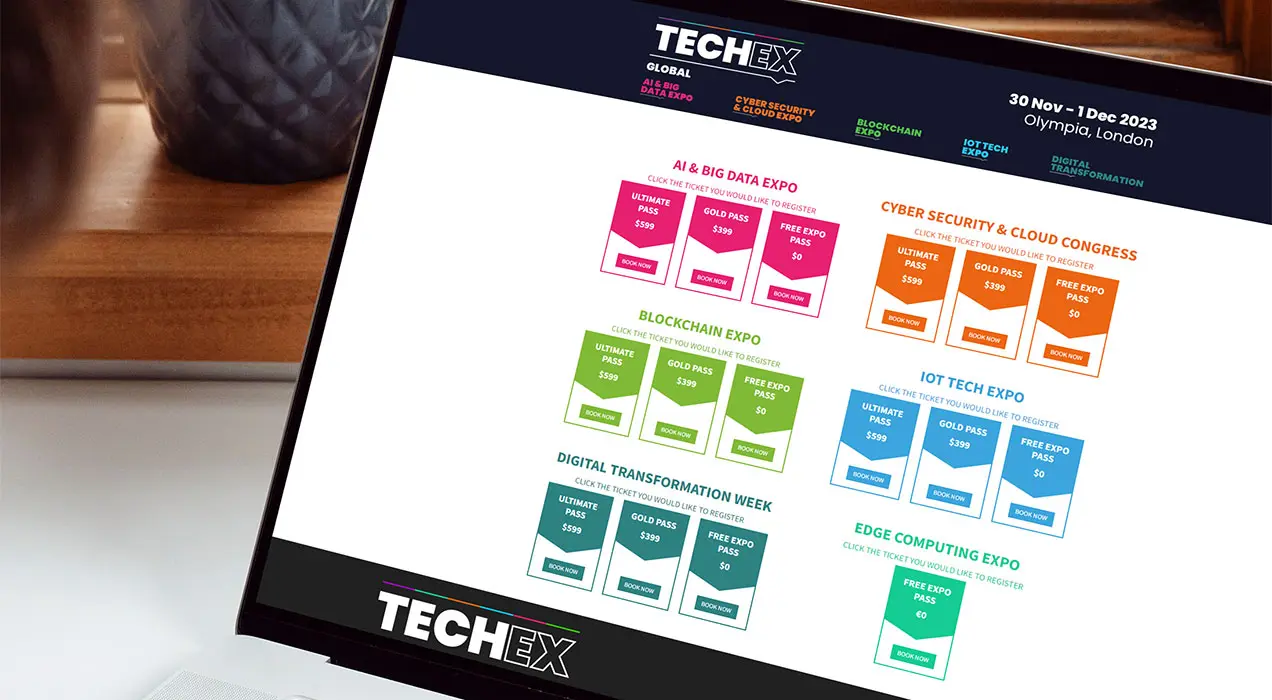 Custom event landing page