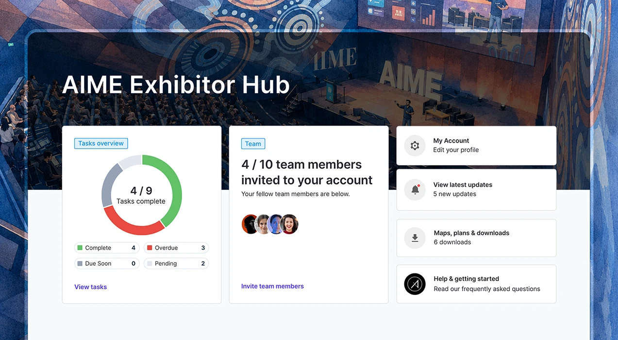 Woman using Eventflow to check that she has completed all her event tasks