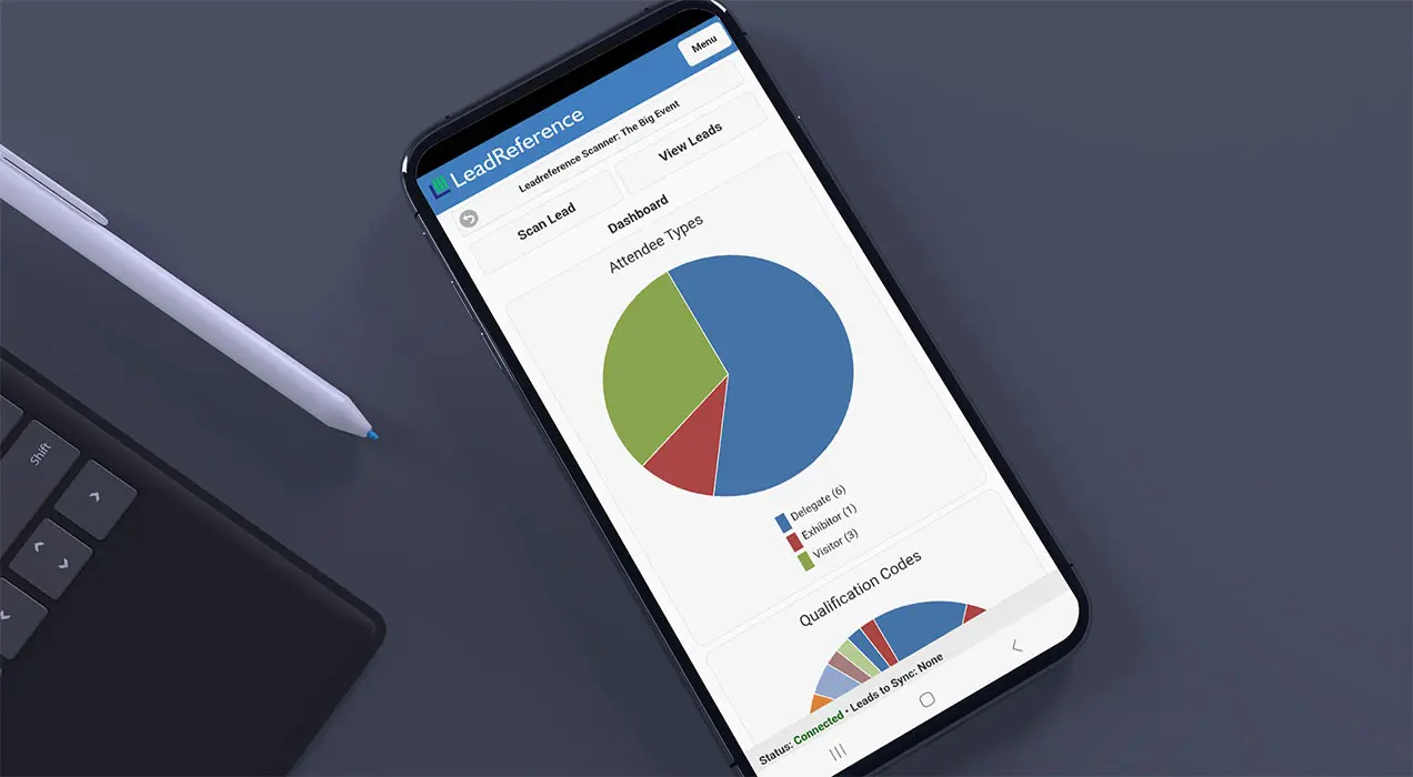 LeadReference App on a mobile phone