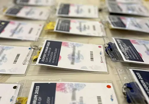 Online registration form on laptop and mobile