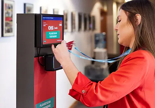 Online registration form on laptop and mobile